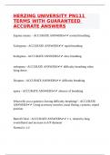 HERZING UNIVERSITY PN111 TERMS WITH GUARANTEED ACCURATE ANSWERS