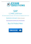 SAP C_THR97_2105 Dumps [2021] Real C_THR97_2105 Exam Questions And Accurate Answers
