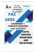 FAC1601 Assignment 1 (COMPLETE ANSWERS) Semester 2 2024 (194456) - DUE 2 September 2024