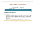 WGU D029 - Population Health Data Brief Template -Palm Beach County, FL