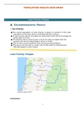 WGU D029 - Population Health Data Brief -Lane County, Oregon