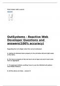 OutSystems - Reactive Web Developer Questions and answers(100- accuracy).