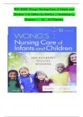 TEST BANK For Wong's Nursing Care of Infants and Children, 11th Edition by Marilyn J. Hockenberry, Verified Chapters 1 - 34, Complete Newest Version