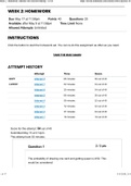 MATH 221 Week 2 Homework; Statistics for Decision-Making 