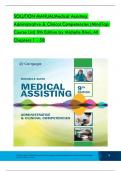 TEST BANK For Medical Assisting Administrative & Clinical Competencies (MindTap Course List) 9th Edition by Michelle Blesi, Verified Chapters 1 - 58, Complete Newest Version