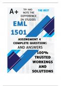 EML1501 Assignment 4 (COMPLETE ANSWERS) 2024 (651384) - DUE 27 September 2024