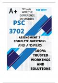 PSC3702 Assignment 2 (COMPLETE ANSWERS) 2024