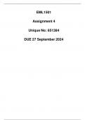 EML1501 Assignment 4 Due 27 September 2024 (Detailed solution)