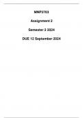 MNP3703 Assignment 2 Due 12 September 2024 (Detailed solution)