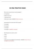  VA P&C PRACTICE EXAM 2024 QUESTIONS AND ANSWERS