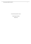 NRS-427VN - Policy Brief: Mental Health in America.