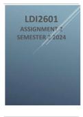 LDI2601 ASSIGNMENT 2 SEMESTER 2 2024 SEMESTER 2 2024