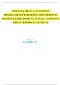 TEST BANK FOR CLAYTON’S BASIC PHARMACOLOGY FOR NURSES 19TH EDITION BY MICHELLE J. WILLIHNGANZ, SAMUEL L. GUREVITZ, BRUCE CLAYTON CHAPTER 1-48