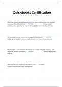 Quickbooks Certification