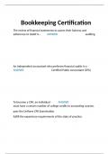 QuickBooks Certification Test