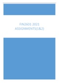 FIN2601 ASSIGNMENTS PACK