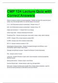 CMP 124 Lecture Quiz with Correct Answers 