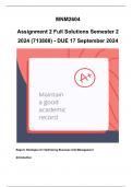 MNM2604 Assignment 2 (COMPLETE ANSWERS) Semester 2 2024 (713888) - DUE 17 September 2024 ; 100% TRUSTED Complete, trusted solutions and explanations