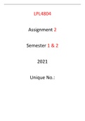 LPL4804 Assignment 2 Yearly Module 2021