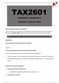 TAX2601 Assignment 3 (Semester 2) 2024 - Due 2 September 2024