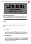 LCR4803 Assignment 2 (Semester 2) 2024 - Due 16 September 2024