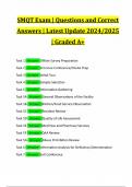 SMQT Exam | Questions and Correct Answers | Latest Update 2024/2025 | Graded A+