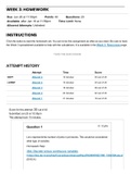 MATH 221 Week 3 Homework; Statistics for Decision-Making 