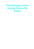 Pharmacology and the Nursing Process 9th Edition