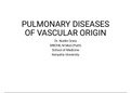 Pulmonary diseases