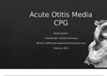 Acute Otitis Media CPG Chamberlain School of Nursing NR 511- Differential diagnosis and primary care February 2019