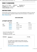 MATH 221 Week 7 Homework; Statistics for Decision-Making