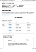 MATH 221 Week 7 Homework; Statistics for Decision-Making 