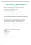 Chilcutt OM 300 Exam 3 Questions And Answers Rated A+