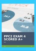 PPC2 EXAM 4 SCORED A+