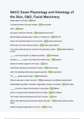 NACC Exam Physiology and Histology of the Skin, D&D, Facial Machinery Questions.