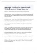  Barbicide Certification Course Study Guide Exam And Actual Answers.