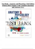 Test Bank For Anatomy and Physiology Peggie Williamson | | 9780323775717 | Chapter 1-48 | Complete Questions And Answers A+