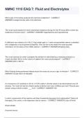 NMNC 1110 EAQ 7 Fluid and Electrolytes.