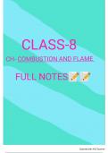 Class 8 science chapter combustion and flame handmade notes 