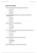 WGU Course D398 Intro to Pharmacology Revision Exam And 100% Correct Answers.