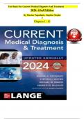 TEST BANK For Current Medical Diagnosis And Treatment 2023, 62nd Edition By Papadakis & Mcphee, All 42 Chapters Covered, Verified Latest Edition