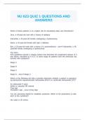 NU 623 QUIZ 1 QUESTIONS AND ANSWERS