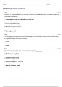 C254 WGU Practice Review (Questions & Answers) Rated 100% Correct!!