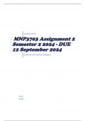 MNP3703 Assignment 2 Semester 2 2024 - DUE 12 September 2024