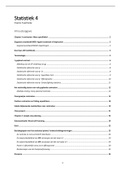 Samenvatting statistiek 4 (NEDERLANDS) (2020-2021)