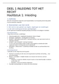 Samenvatting notities en boek recht