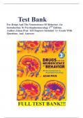 Test Bank   For Drugs And The Neuroscience Of Behavior: An Introduction To Psychopharmacology 3RD Edition Author:Adam Prus  All Chapters Included  A+ Grade With Questions  And  Answers     