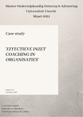 Master Thesis Uni. Utrecht - Case Study Effectieve inzet coaching in organisaties - Kernbegrippen: Coaching, Effectiviteit,  Organisatievisie