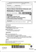 Pearson Edexcel International Advanced Level International Advanced Level UNIT 5: Respiration, Internal  Environment, Coordination and Gene Technology QP January 2024