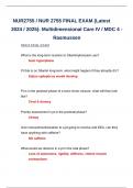  NUR2755 / NUR 2755 FINAL EXAM (Latest 2024 / 2025): Multidimensional Care IV / MDC 4 | Rasmussen